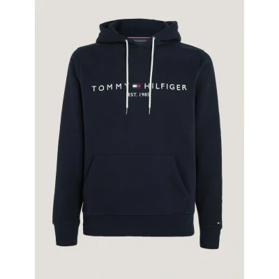 Abbildung von Tommy Hilfiger LOGO Hoody Kapuzenpullover, Herren, Größe: XS, Blue