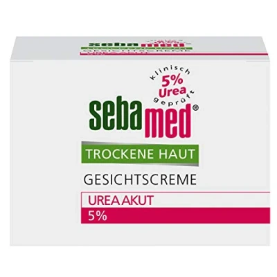 Abbildung von Sebamed Trockene Haut Gesichtscreme Urea Akut 5 Prozent, für Männer und Frauen, lindert spürbar Spannungsgefühl Rauigkeit hilft, die Feuchtigkeitsbalance der wieder herzustellen