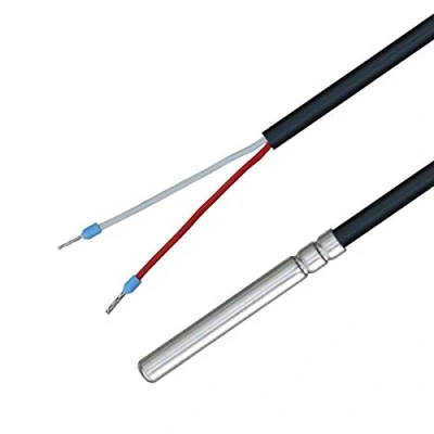 Abbildung von iOVEO 035HP62202 NTC 12kOhm Temperaturfühler mit PVC Leitung bis 105C, Temperatursensor, Fühler, Heizung, NTC, 2 Meter