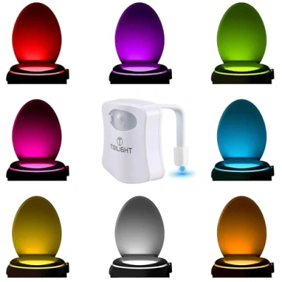 Abbildung von Das Original WC Licht. Coole LED Toilettenlicht Gadgets. Praktische Weihnachtsgeschenke. Lustige Geschenke für Männer Frauen Herren. Geschenkideen Weihnachten Männergeschenke Geschenk Wichtelgeschenk