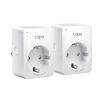 Abbildung von TP Link Tapo Smart WLAN Steckdose P110 mit Energieverbrauchskontrolle, Home Alexa Steckdose, funktioniert Alexa, Google Home, Sprachsteuerung, Fernzugriff, Mini, 2 pack