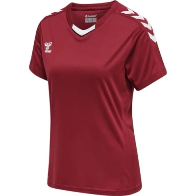 Abbildung von hummel Damen Hmlcore Xk Poly Jersey S/S Woman T Shirt, Maroon, XXL EU