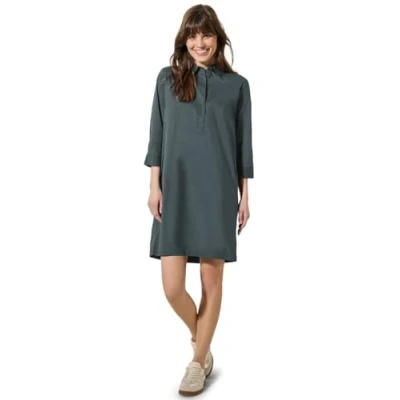 Abbildung von CECIL Damen B144391 Kleid in Unifarbe, Slate Khaki, M