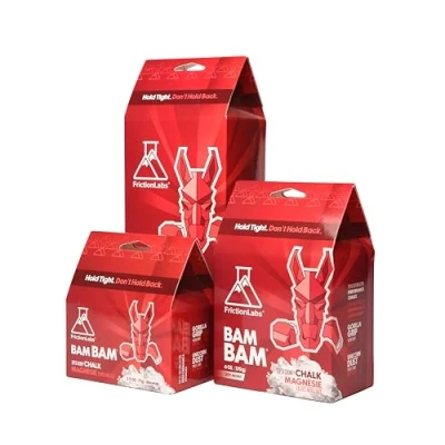 Abbildung von Friction Labs Bam 340 g Super Chunky Textur der Neue Standard in Kreide für Klettern, Crossfit und Powerlifting