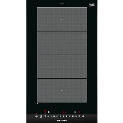 Abbildung von Siemens EX375FXB1E IQ 700 Domino Induktionskochfeld, 30 cm breit, varioInduktion freie Platzwahl, powerMove Plus voreingestellte Leistungsstufen, powerBoost schnelleres Kochen