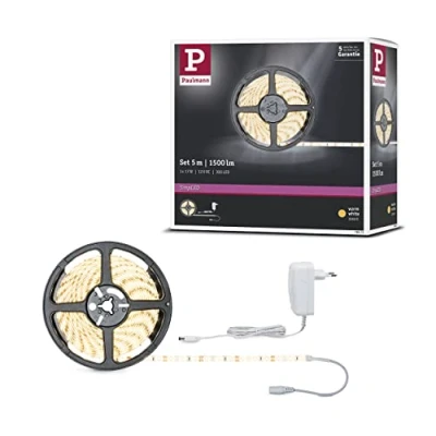 Abbildung von Paulmann 78972 LED Stripe SimpLED Set 5 m 17W Lichtstreifen 3.000 K Warmweiß Lichtband beschichtet