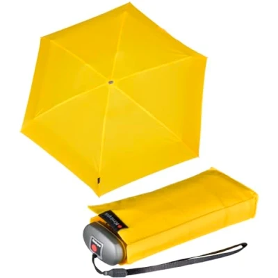 Abbildung von Knirps Mini Taschenschirm Travel mit UV Schutz Yellow