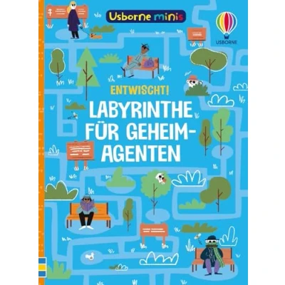 Abbildung von Usborne Minis: Entwischt! Labyrinthe für Geheimagenten: Mitmachbuch im kleinen Format Beschäftigungsbüchlein Kinder ab 6 Jahren (Usborne Minis Reihe)