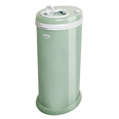 Abbildung von Ubbi Steel Diaper Pail, Odor Locking, No Special Bag Required, Award Winning, Registry Must Have, Sage Green