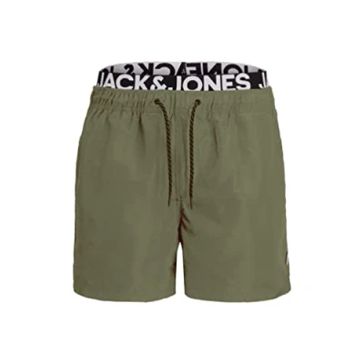 Abbildung von JACK &amp; JONES Herren JPSTARUBA JJSWIMSHORTS AKM DB WB, Dusty Olive, M