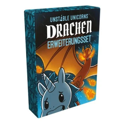 Abbildung von Unstable Games, Unicorns Drachen, Erweiterung, Partyspiel, Kartenspiel, 2 8 Spieler, Ab 8+ Jahren, 30 60 Minuten, Deutsch, Mehrfarbig, Bunt