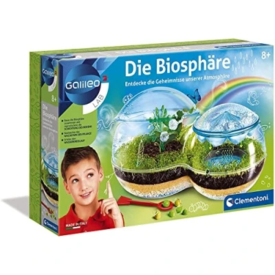 Abbildung von Clementoni Galileo Lab Die Biosphäre, Experimentierkasten für kleine Hobby Gärtner, Botanik und Biologie Kinder ab 8 Jahren, spannendes Modell Zuhause von 59119