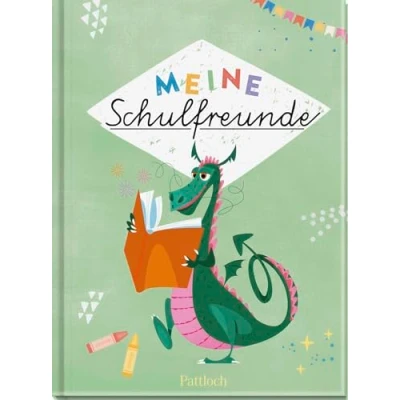 Abbildung von Meine Schulfreunde (Drachen): Freundebuch für die Grundschule Das perfekte Geschenk den Schulanfang und Schultüte (Freundebücher)