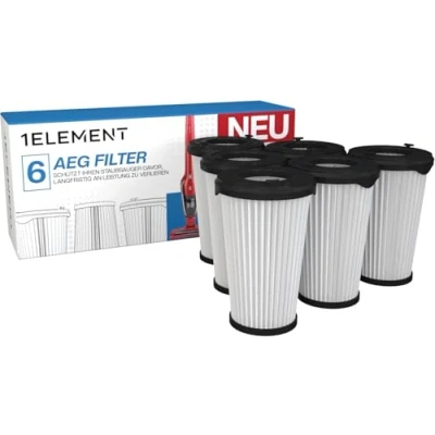 Abbildung von 6 Filter für AEG Staubsauger [CX7, CX7 2 &amp; QX8] ersetzt AEF150 Ersatzfilter Filterset Akku Hochleistungsfilter 35WR, 45AN, QX8 1 45CR