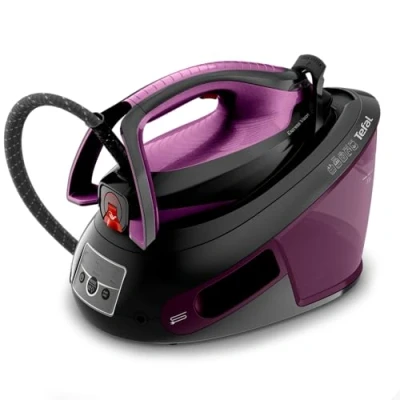 Abbildung von Tefal SV8152 EXPRESS VISION, LED Beleuchtung, leistungsstarker 6,9 Bar Druck, Dampfstoß: 480g/Min., Smart Temp Technologie, abnehmbarer Kalk Kollektor, Eco Modus, 1,8 L Wassertank, Lila