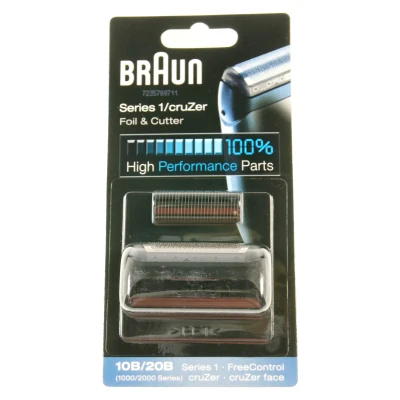 Abbildung von Braun 81387932 Rasierkopf Rasierer 10B 20B kombipack (1000/2000SERIES), schwarz