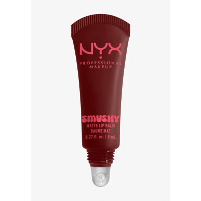Abbildung von NYX Professional Makeup Lip Balm, matte, aufbaubare Farbe, angenehmes Tragegefühl, einzigartiger, süßer Duft, Smushy Matte Smudge Fudge