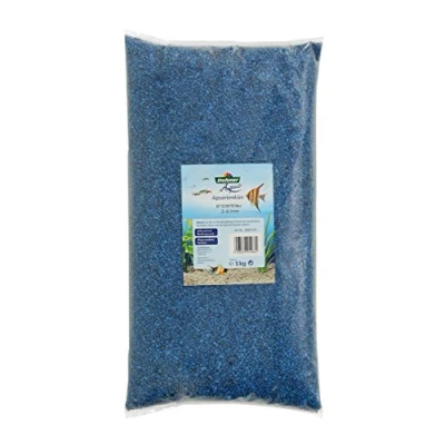 Abbildung von Dehner Aqua Aquarienkies, Körnung 2 4 mm, 5 kg, enzianblau