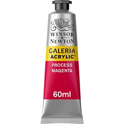 Abbildung von Winsor &amp; Newton 2120533 Galeria Acrylfarbe, hohe Pigmentierung, lichtecht, buttrige Konsistenz, 60 ml Tube Process Magenta