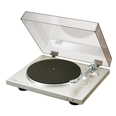 Abbildung von Denon DP 300 F Vollautomatischer Plattenspieler (Riemenantrieb, integrierter Vorverstärker) Premium Silber
