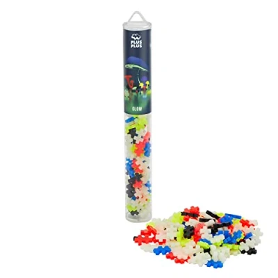 Abbildung von Plus 9604282, Geniales Konstruktionsspielzeug, Nachtleuchtend, Kreativ Bausteine Tube, 100 Teile