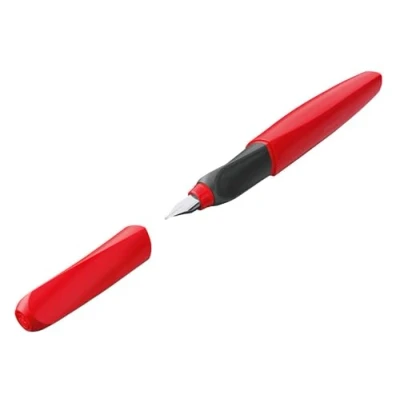 Abbildung von Pelikan 814799 Füller Twist Feder M, Fiery Red, inklusive 1 Patrone, Stück
