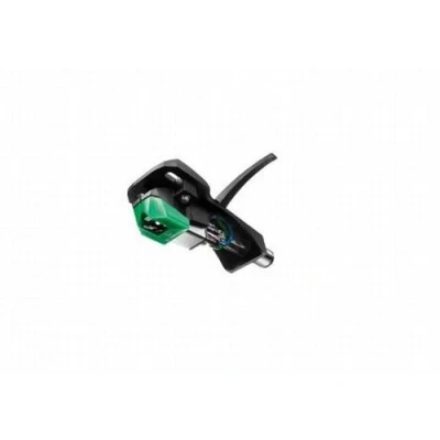 Abbildung von Audio Technica AT VM95E/H Headshell/Dual Moving Magnet Cartridge Combo Kit (schwarz/grün)