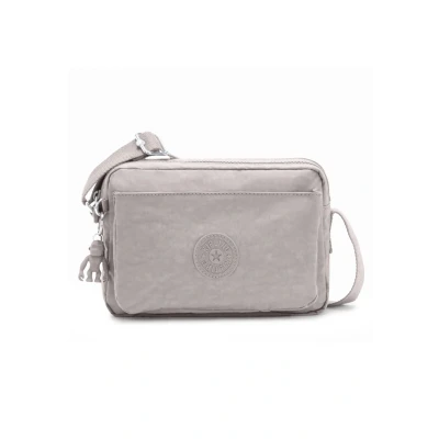 Abbildung von Kipling ABANU M Mittelgroße Umhängetasche, Grey Gris (Grau)