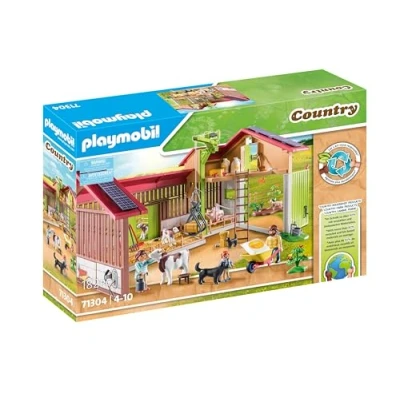 Abbildung von PLAYMOBIL Country 71304 Großer Bauernhof, aus nachhaltigem Material mit vielen Funktionen und Zubehör, Spielzeug für Kinder ab 4 Jahren