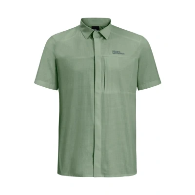 Abbildung von Jack Wolfskin Vandra S/S Hemd, Herren, Größe: Medium, Eucalyptus
