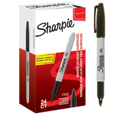 Abbildung von Sharpie Permanent Marker Stifte mit feinen und ultrafeinen Spitzen exklusive Farben 28 Stück Market Set