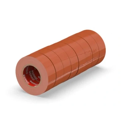 Abbildung von ERKO Isolierband Braun 8er Pack 19mm x 20m PVC, Elektrische Leitungen Reparatur, Hochflexibel mit starker Klebekraft, Chemiebeständig, Wasserfest, Klebeband