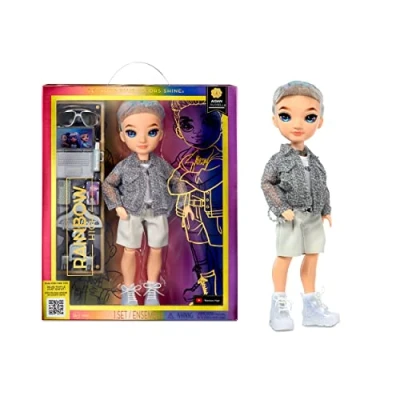 Abbildung von Rainbow High Modepuppe Aidan Russel Lila Junge Puppe Modisches Outfit &amp; 10+ Bunte Spiel Accessoires Für Sammler und Kinder von 4 12 Jahren