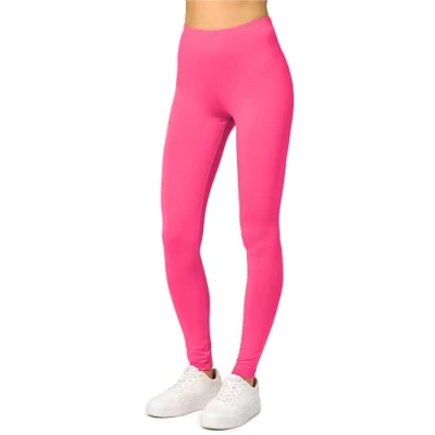 Abbildung von Merry Style Damen Lange Leggings aus Viskose MS10 143 (Rosa, S)
