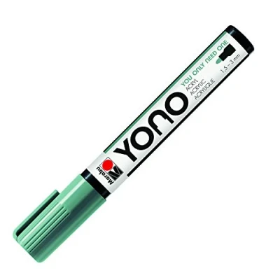 Abbildung von Marabu 12400103159 YONO Marker, Mistel 159, vielseitiger Acrylstift mit japanischer Rundspitze 1,5 3 mm, wasserbasiert, lichtecht und wasserfest, für nahezu alle Untergründe