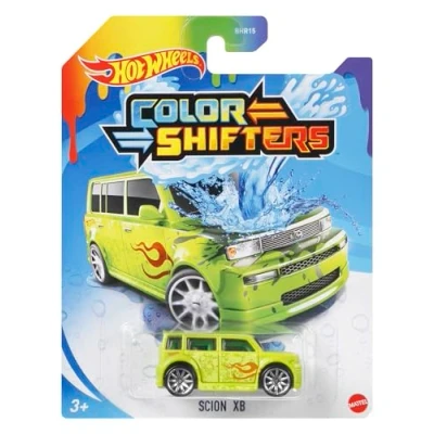 Abbildung von Hot Wheels Color Shifters Fahrzeuge die in warmem Wasser Farbe wechseln, große Vielfalt an Design und Farbmöglichkeiten, für Rennen Farbwechsel Spaß, ab 3 Jahren, BHR15