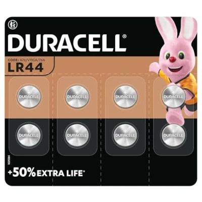 Abbildung von DURACELL LR44 Knopfzellen (8 Stück) Batterie 1,5 V (A76, V13GA, 76A)