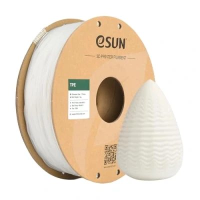 Abbildung von eSUN Flexibles TPE Filament 1.75mm, 3D Drucker 83A, Maßgenauigkeit +/ 0.05mm, 1kg Spule (2.2 LBS) Druck für Drucker, Natürlich