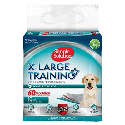 Abbildung von Simple Solution Extra große saugfähige Premium Hunde und Welpenerziehungspads 10er Pack