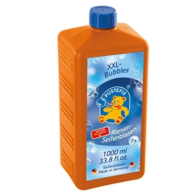 Abbildung von PUSTEFIX 420869872 XXL Bubbles Nachfüllflasche Maxi, 1000ml Seifenblasenwasser I Seifenblasen für Hochzeit, Kindergeburtstag, Polterabend Riesen Kinder &amp; Erwachsene