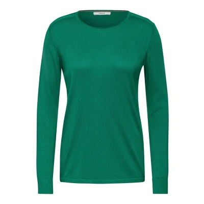 Abbildung von Cecil FEIN Strickpullover, Damen, Größe: XL, Grün