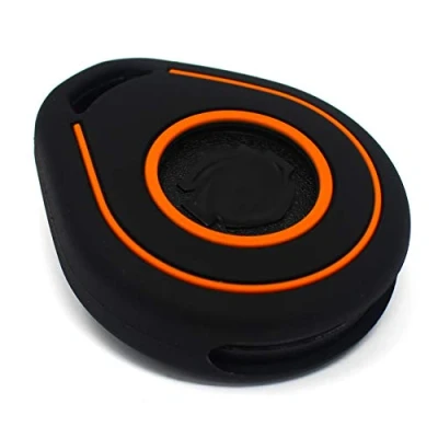 Abbildung von CYK www. CoverYourKey .de Schlüssel Hülle HAB für Motorrad Silikon Cover Keyless Go Fahrzeugschlüssel (Schwarz Orange)
