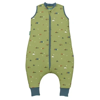 Abbildung von molis&amp;co Baby Schlafsack mit Füßen 2.5 TOG Ganzjahres Babyschlafsack Beinen 100% Baumwolle (Oeko TEX 100), Winterschlafsack Premium Qualität Little Drivers (80 cm)
