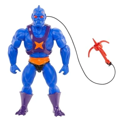 Abbildung von Masters of the Universe Origins Spielzeug, Webstor Actionfigur aus der Cartoon Kollektion, ca. 14 cm großer MOTU Schurke, 16 Bewegungspunkte, Zubehör und Mini Comic, HYD36