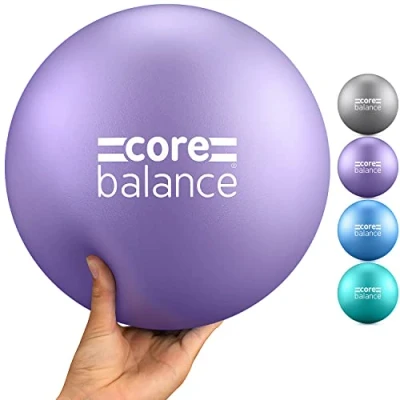 Abbildung von Core Balance Pilatesball Anti Burst Yogaball rutschfestes PVC Gymnastik, Fitness, Physiotherapie leicht Einfach Aufzublasen 200 Kg Maximalgewicht 23 cm groß, g 4