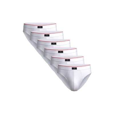 Abbildung von Danish Endurance 6 PACK Ultracomfort Slip, Herren, Größe: Large, White
