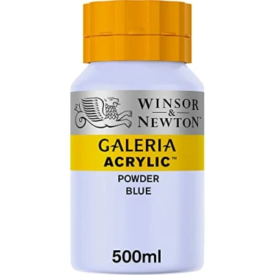 Abbildung von Winsor &amp; Newton 2150446 Galeria Acrylfarbe, hohe Pigmentierung, lichtecht, buttrige Konsistenz, 500 ml Topf Puderblau