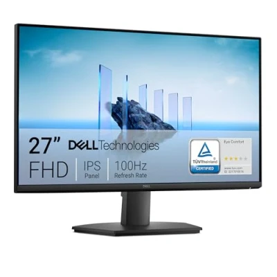 Abbildung von Dell 27 Monitor SE2725HM, Full HD (1920x1080), 100Hz, IPS, 5ms, VESA (100x100mm), HDMI, VGA, 3 Jahre Garantie, Schwarz