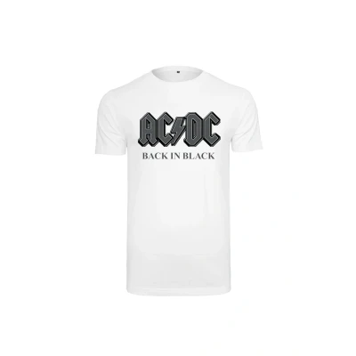Abbildung von Mister Tee ACDC BACK IN Black Tshirt print, Herren, Größe: Medium, White