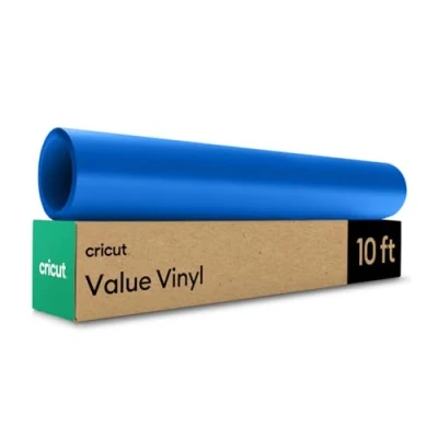 Abbildung von Cricut Value Vinyl Matt, Blau 30,5 cm x 304,8